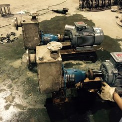 化(hua)工泵使用現(xian)場